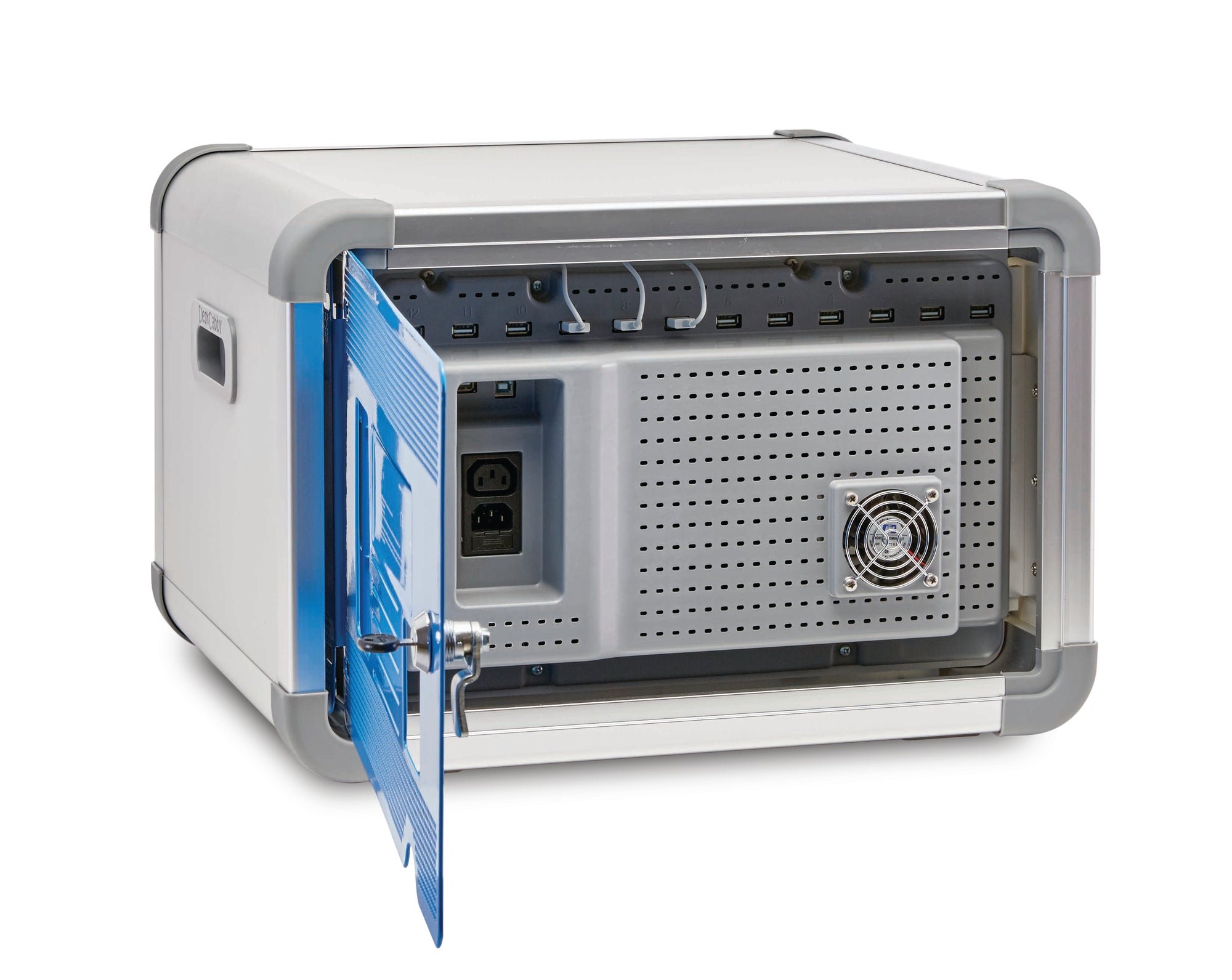 12-Device Desktop USB Charging Cabinet