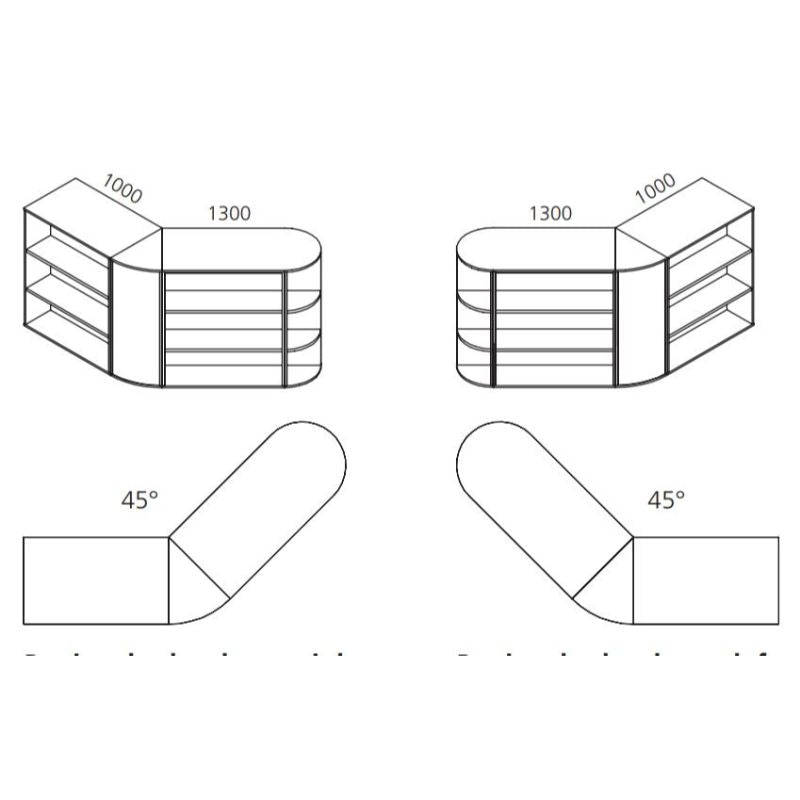 Wendover MFC Peninsular Bookcases