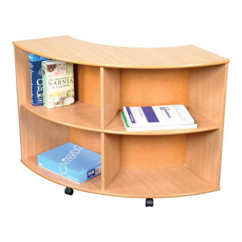 Bookcase Curve Out Quarter Curve Round Unit Curve Out