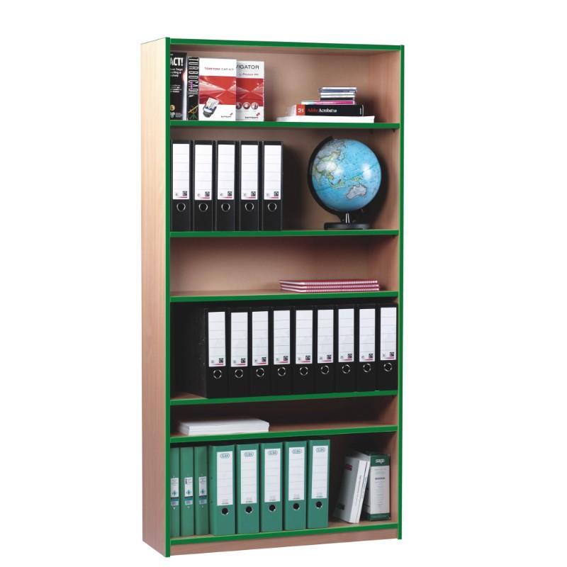 Bookcase High Coloured Edge Bookcase High
