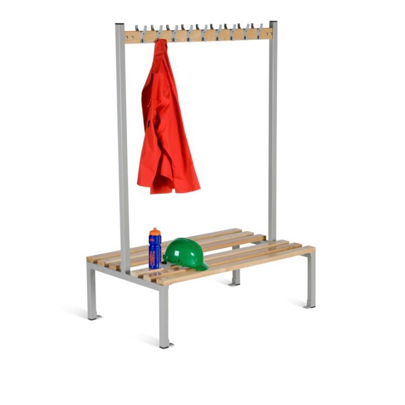 Cloakroom Storage 1200mm (18 coat hooks) / With Shoe tray Cloakroom Island Seating Double Sided 1200mm (18 coat hooks) / With Shoe tray