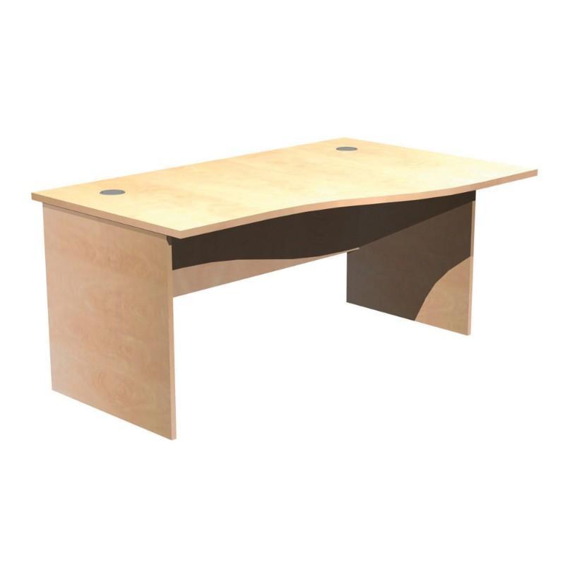 desk 1200 / Left Hand Alpine Wave Workstations, Panel Leg 1200 / Left Hand