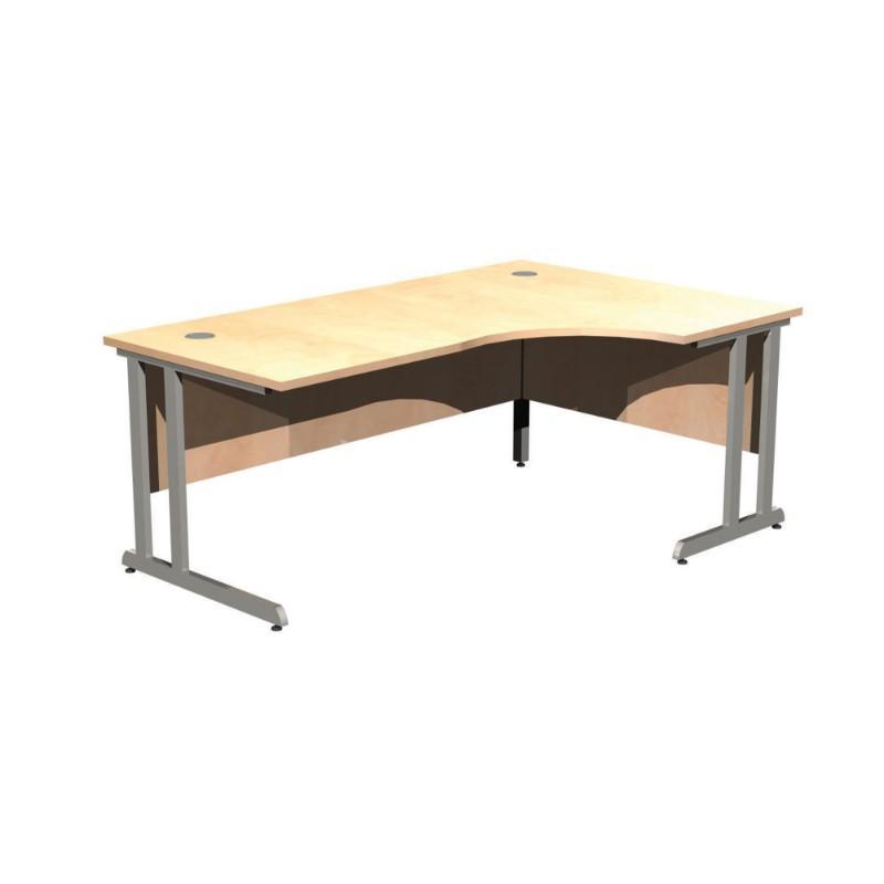 desk 1400 / Left Hand Alpine Crescent Workstation 1400 / Left Hand