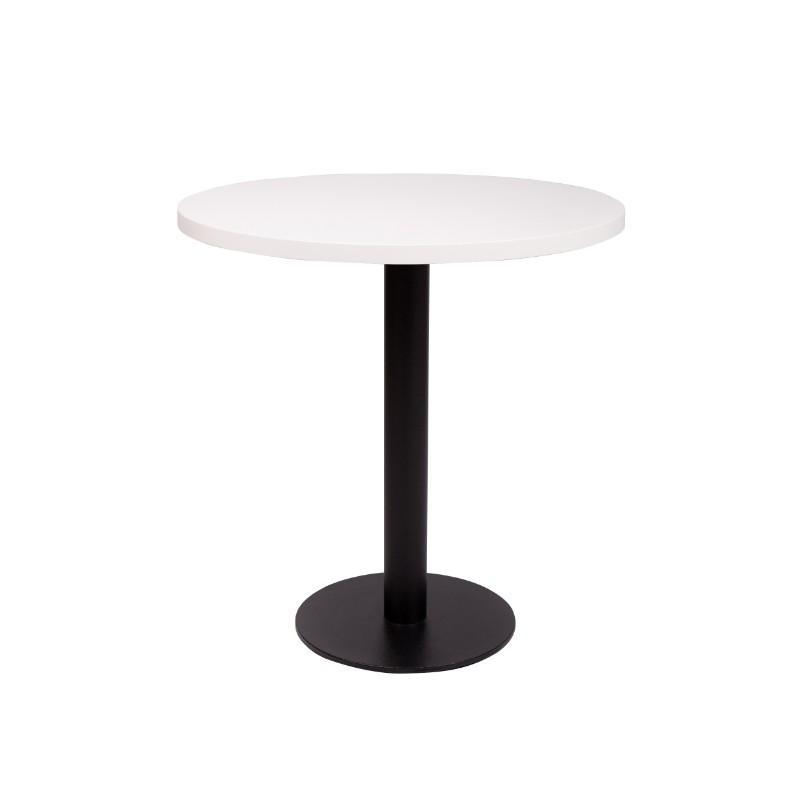 Dining Table Carafe Round Black Base Dining Table