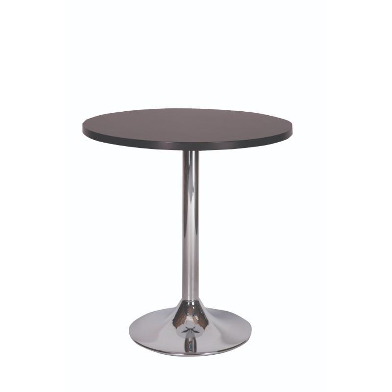 Dining Table Palma Round Chrome Pedestal Base Dining Table