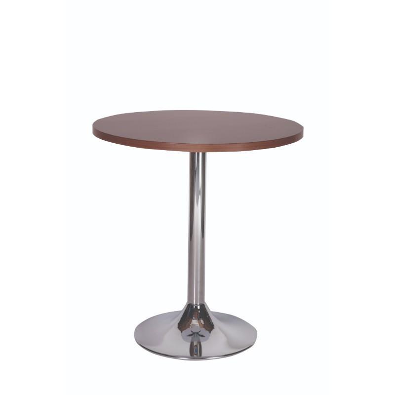 Dining Table Palma Round Chrome Pedestal Base Dining Table