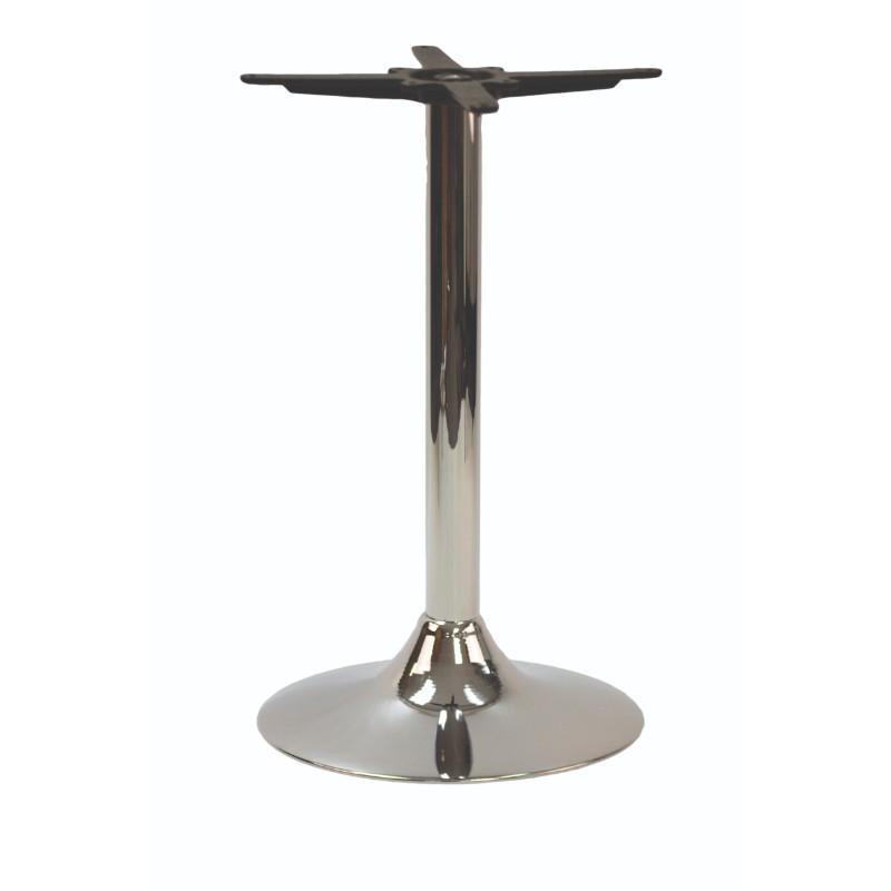 Dining Table Palma Round Chrome Pedestal Base Dining Table