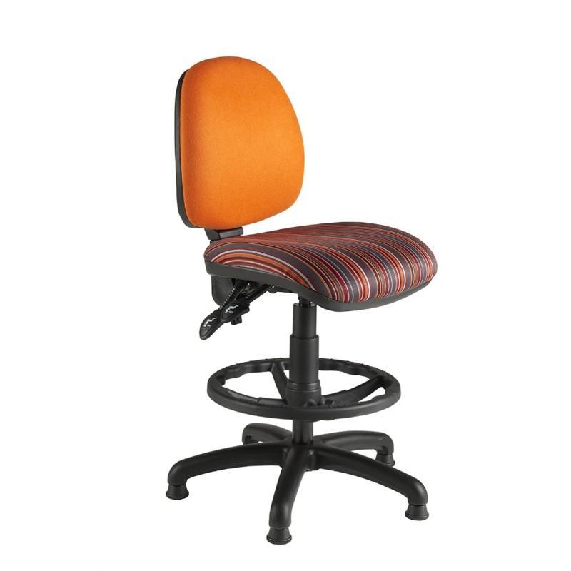 Draughtsman Chair No Arms / Standard / Black Abingdon Medium Back Draughtsman Chair No Arms / Standard / Black