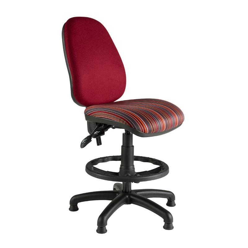 Draughtsman Chair No Arms / Standard / Black Marlow High Back Draughtsman Chair No Arms / Standard / Black