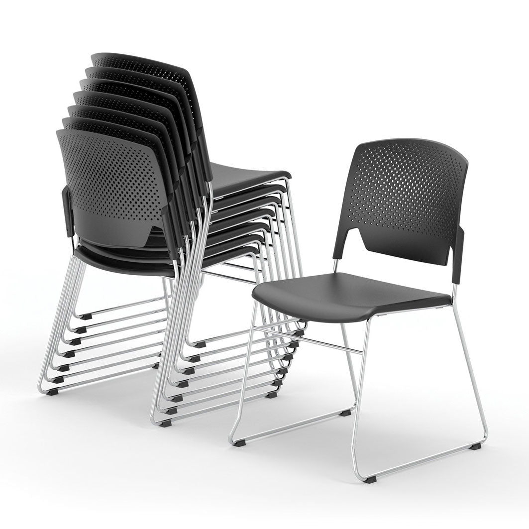 Verge Skid Base Stacking Chair