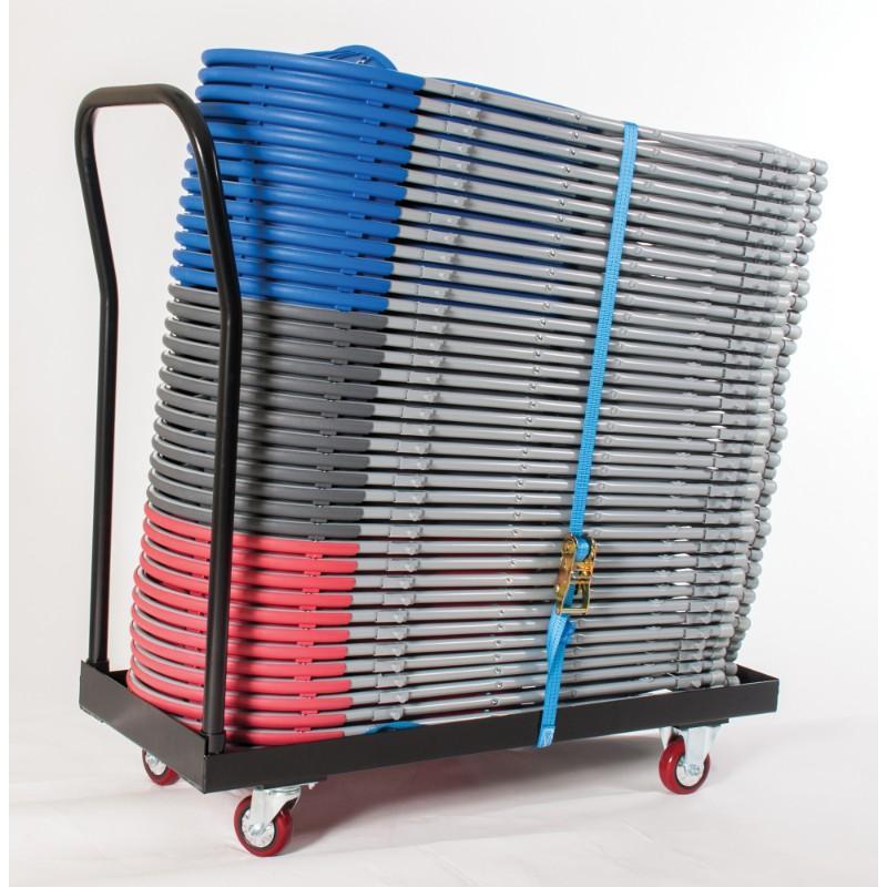 exam chair trolley Spaceforme Zlite Flatbed 40 Chair Storage Trolley