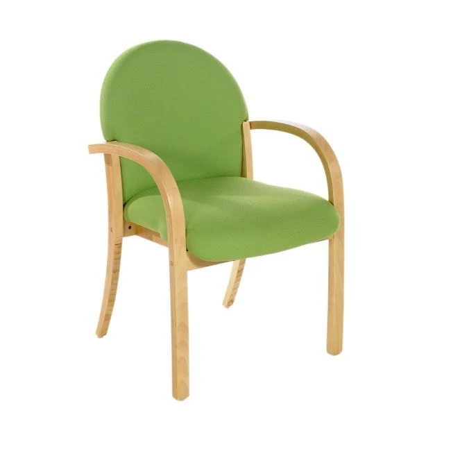 Meeting Chair Linden Deluxe Wood Frame Meeting Chair