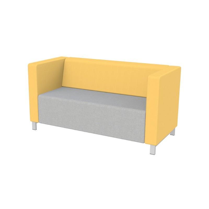 Modular Seating Double Unit w/Back & Two Arms Stanza Seating Double Unit w/Back & Two Arms