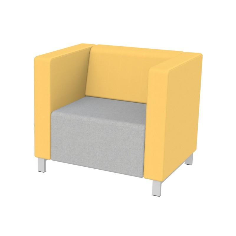 Modular Seating Single Unit w/Back & Two Arms Stanza Seating Single Unit w/Back & Two Arms