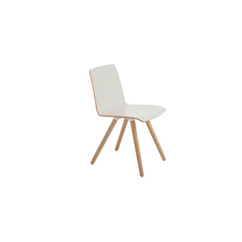 multipurpose chair White HPL / No Upholstry Silo Wood Frame Chair White HPL / No Upholstry