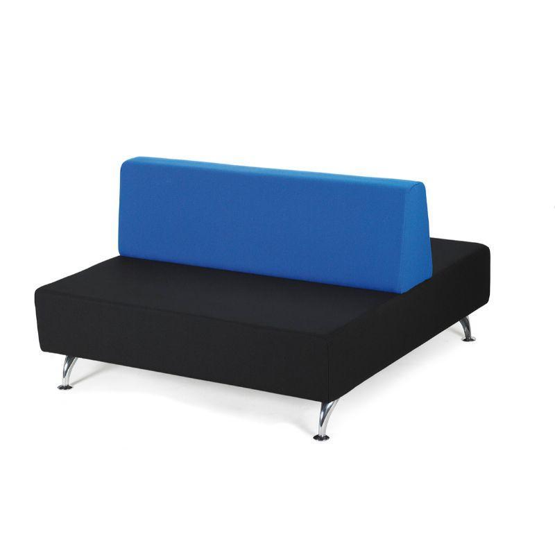 Soft Seating Back-To-Back 4 Seater Unit Glacier Modular Seating System Back-To-Back 4 Seater Unit