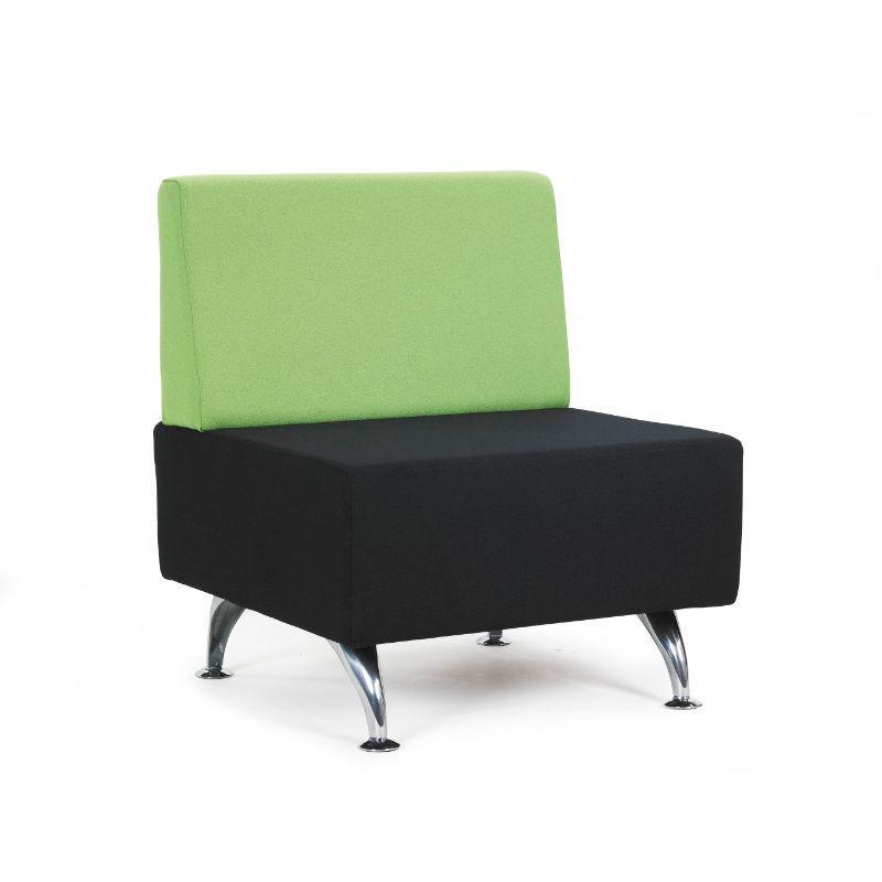 Soft Seating Single Unit w/Back Glacier Modular Seating System Single Unit w/Back
