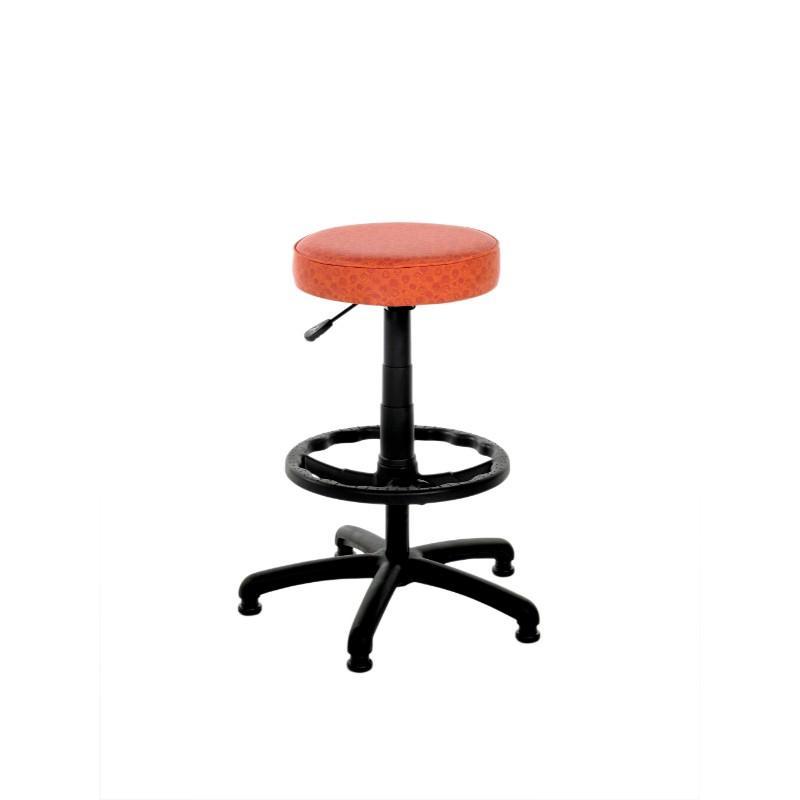 Stool Leyton Plus Round IT Swivel Stool on Glides