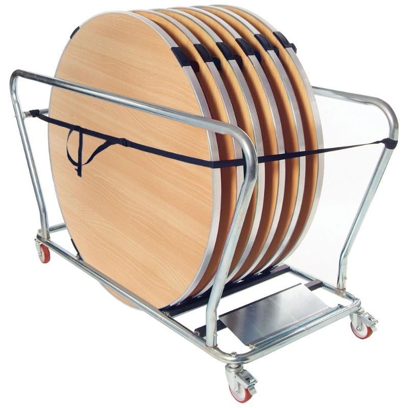 table storage trolley Storage Trolley For Round Folding Tables