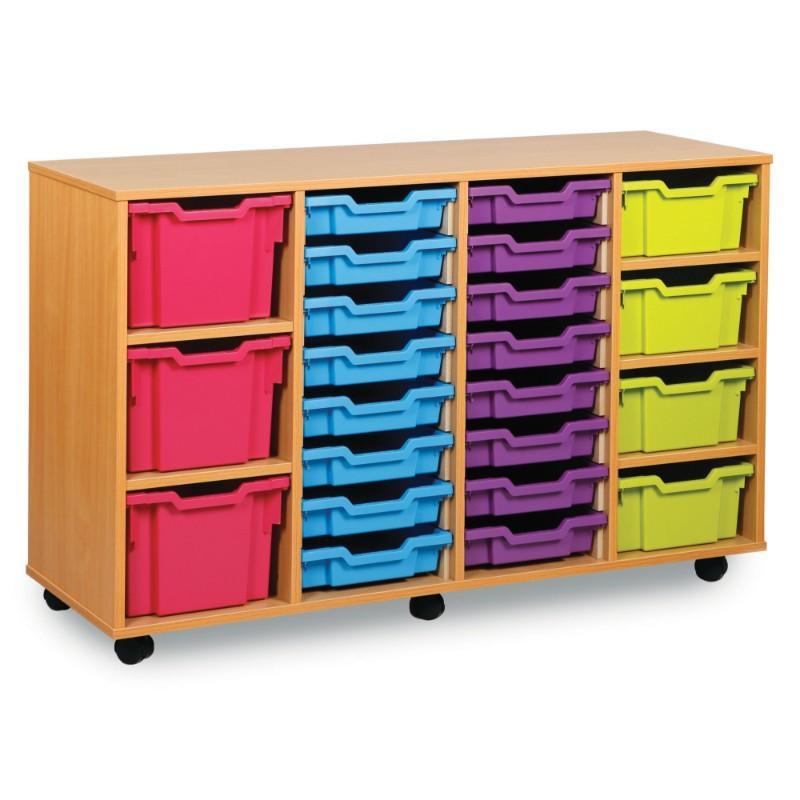 16 Shallow, 4 Deep & 3 Extra Deep Tray Unit