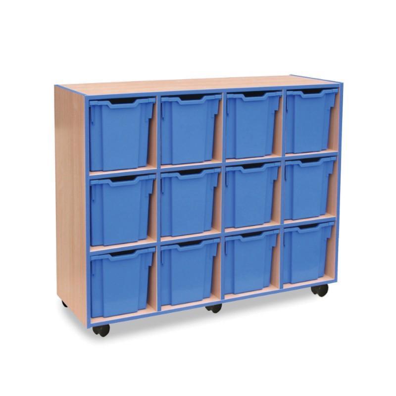 Tray Unit Coloured Edge 12 Jumbo Tray Unit