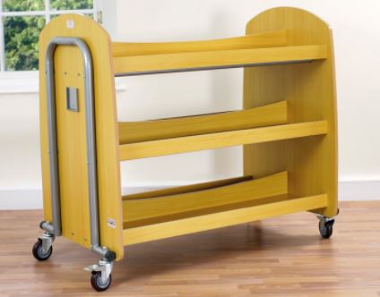 Double Sided Book Trolley